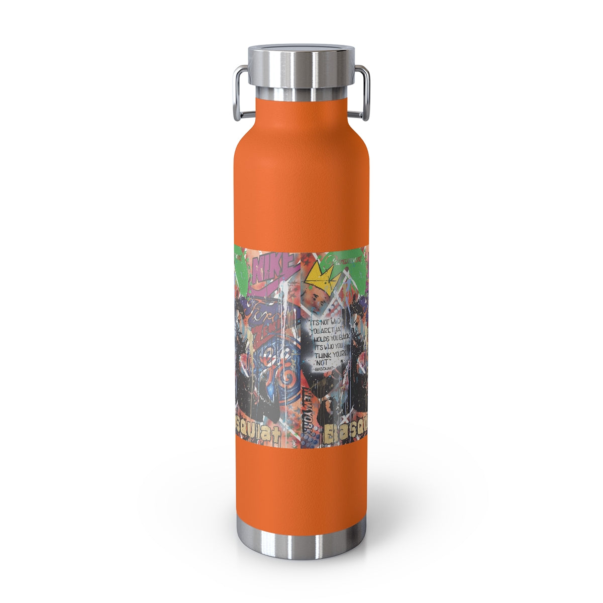 "Basquiat/Warhol Tribute" Copper Vacuum Insulated Bottle, 22oz
