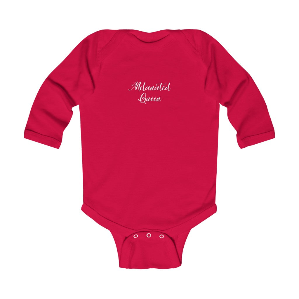 "Melanated Queen" Infant Long Sleeve Bodysuit