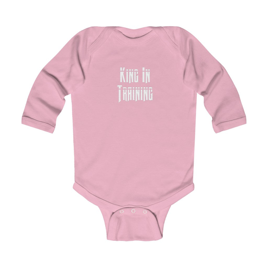 "King In Training" Infant Long Sleeve Bodysuit