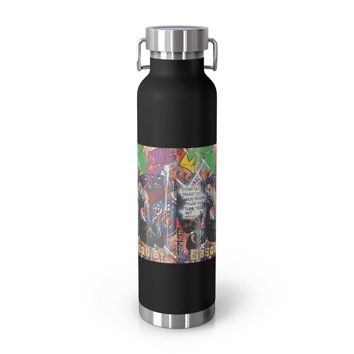 "Basquiat/Warhol Tribute" Copper Vacuum Insulated Bottle, 22oz