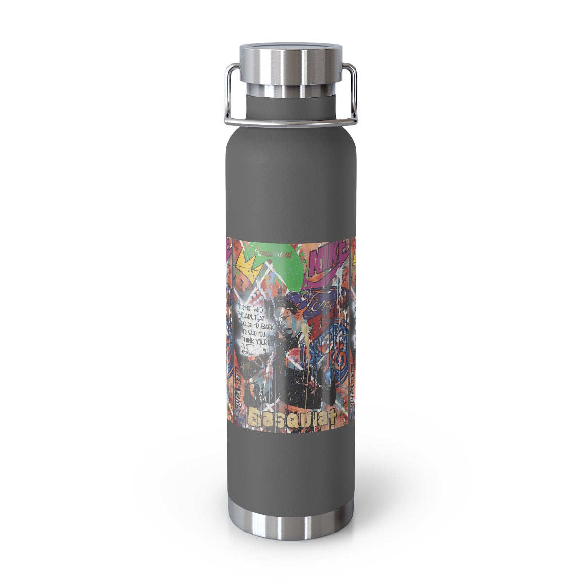 "Basquiat/Warhol Tribute" Copper Vacuum Insulated Bottle, 22oz
