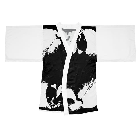"Label Whore" Long Sleeve Kimono Robe