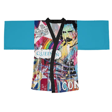 "Find Your Inner Queen" Long Sleeve Kimono Robe