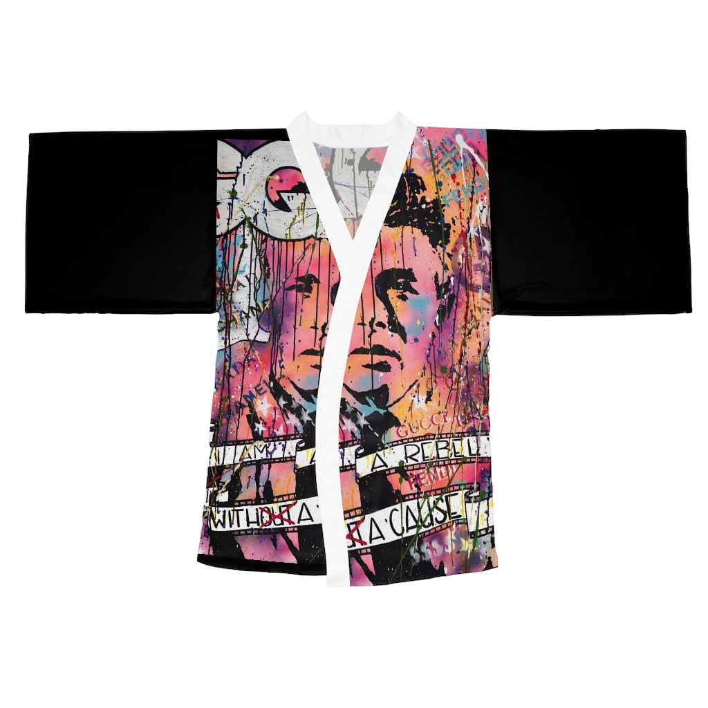 "Rebel With A Cause" Long Sleeve Kimono Robe