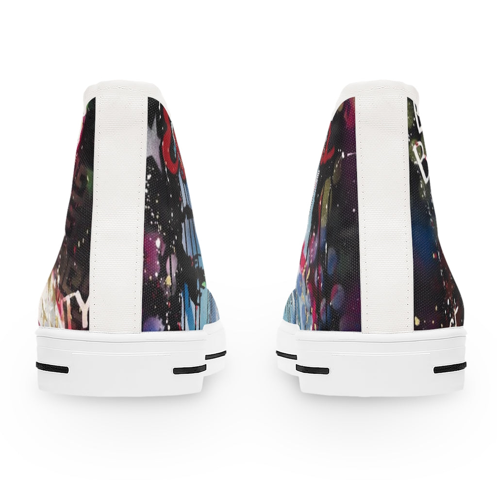 "Be The Boss" Women's High Top Sneakers
