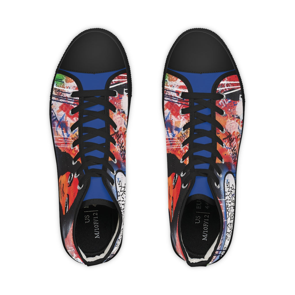 "Dare To Be Different" Men's High Top Sneakers