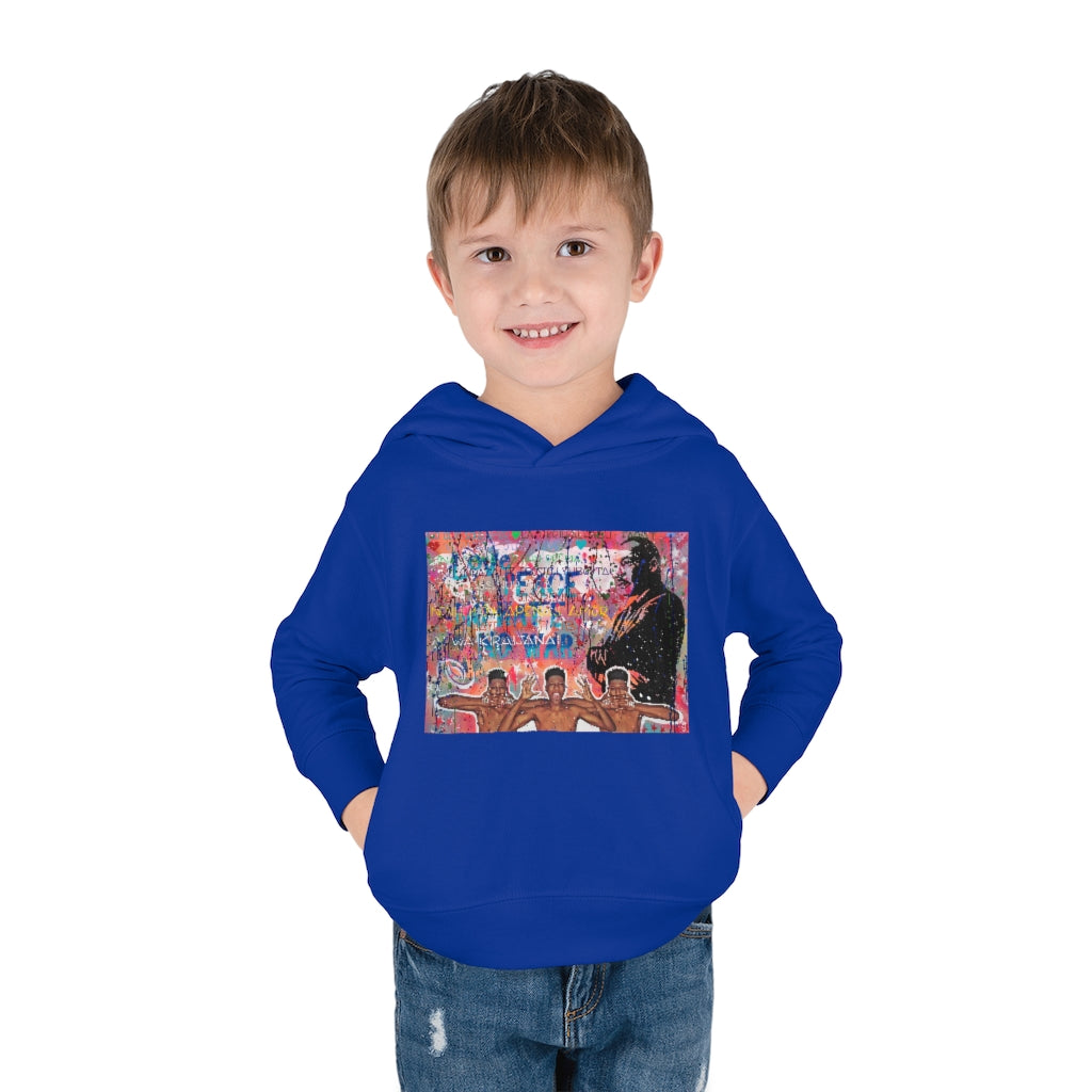 'No Hate Just Love" Toddler Pullover Fleece Hoodie