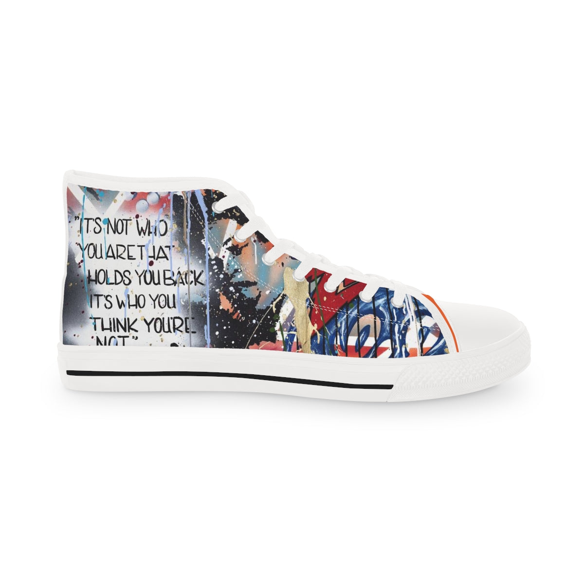 "Basquiat/Warhol Tribute" Men's High Top Sneakers