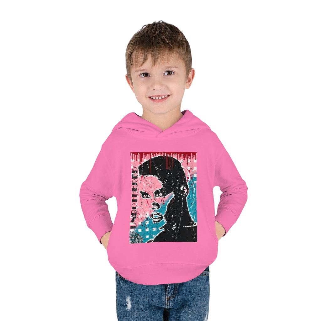 "Unbothered-Grace Jones" " Toddler Pullover Fleece Hoodie