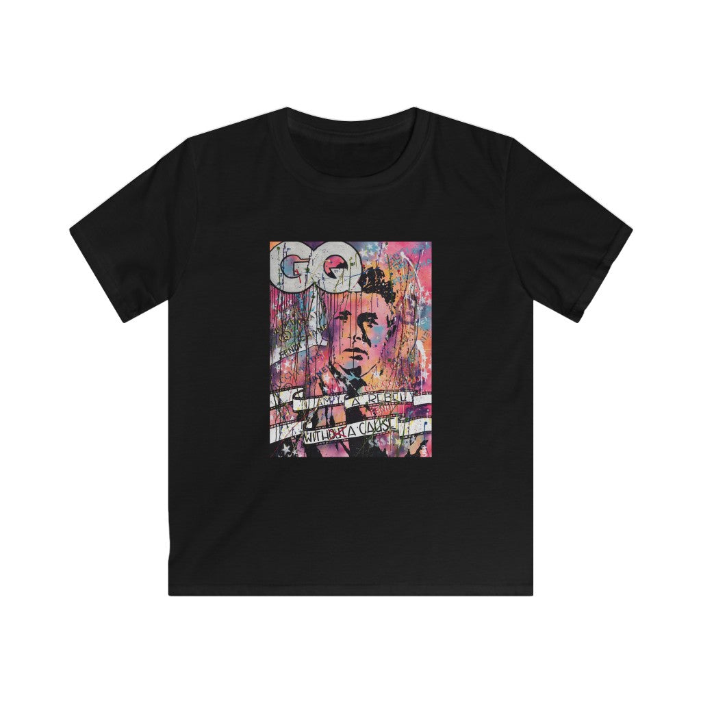 "Rebel With A Cause" Kids Softstyle Tee