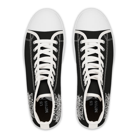 "Saying F*ck Off Is My Passive Way Of Not Punching You In The Face" Women's High Top Sneakers