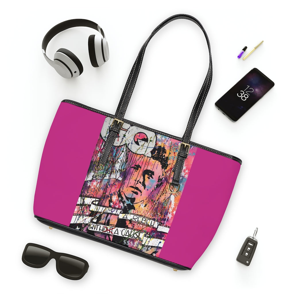 "Rebel With A Cause" PU Leather Shoulder Bag