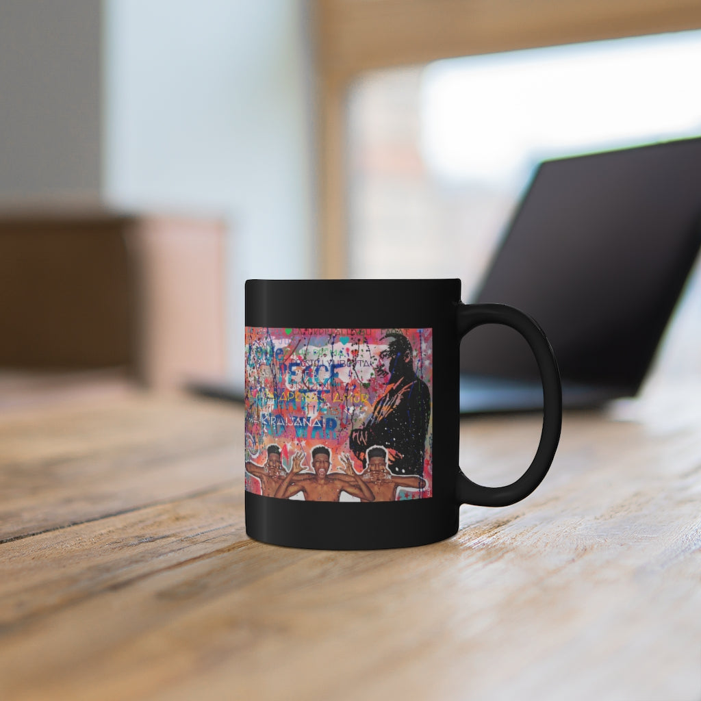 "No Hate Just Love" 11oz Black Mug
