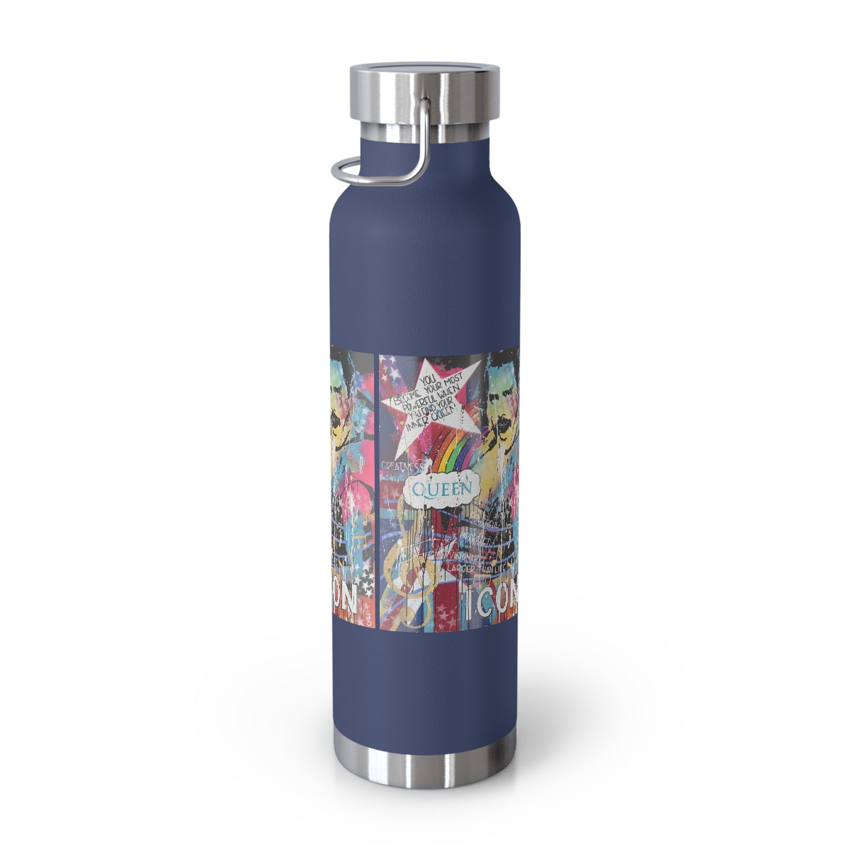 "Find Your Inner Queen- Inspired By Freddie Mercury" Copper Vacuum Insulated Bottle, 22oz