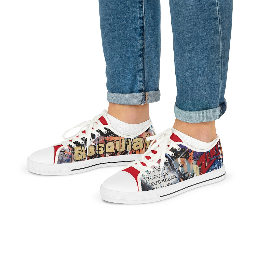 "Basquiat/Warhol Tribute" Men's Low Top Sneakers