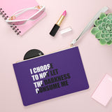 "I Choose Not To Let The Darkness Consume Me 7" Clutch Bag