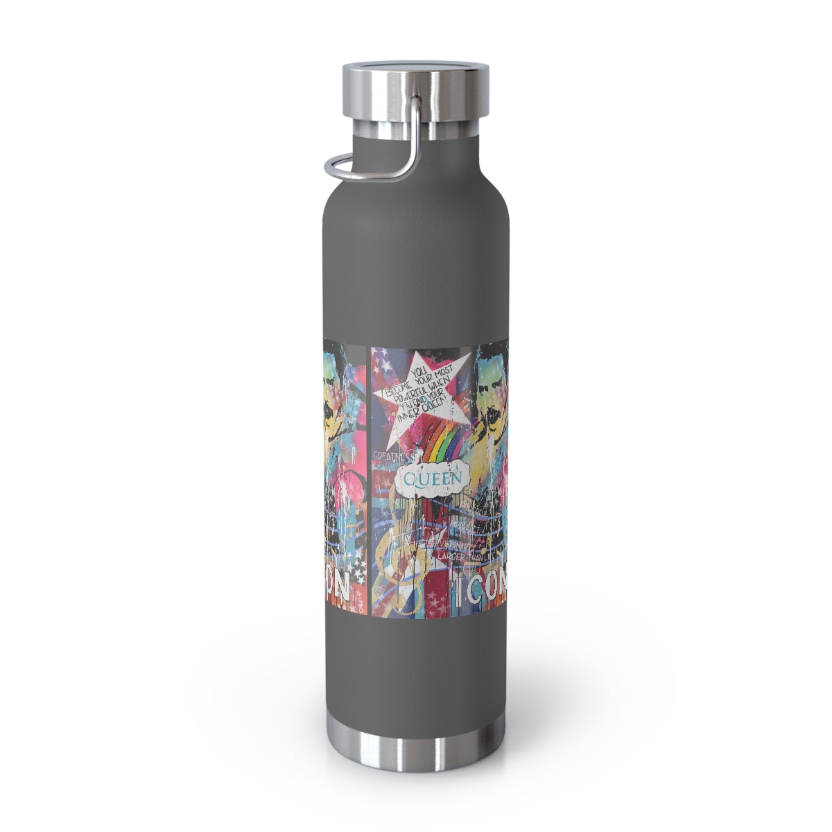 "Find Your Inner Queen- Inspired By Freddie Mercury" Copper Vacuum Insulated Bottle, 22oz