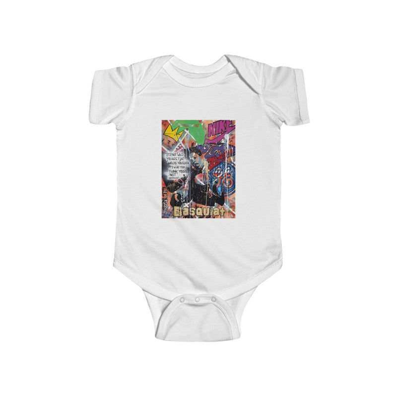 "Basquiat/Warhol Tribute" Infant Fine Jersey Bodysuit