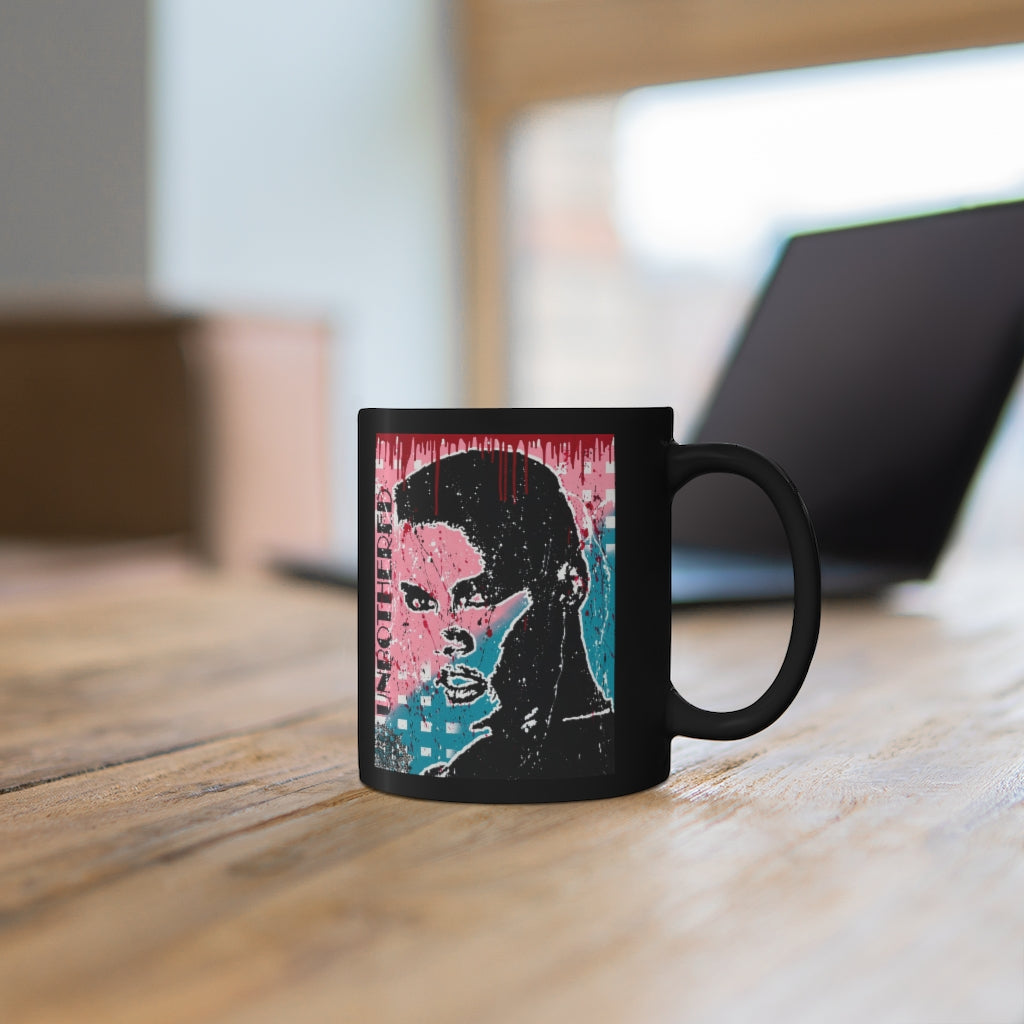 "Unbothered-Grace Jones" 11oz Black Mug