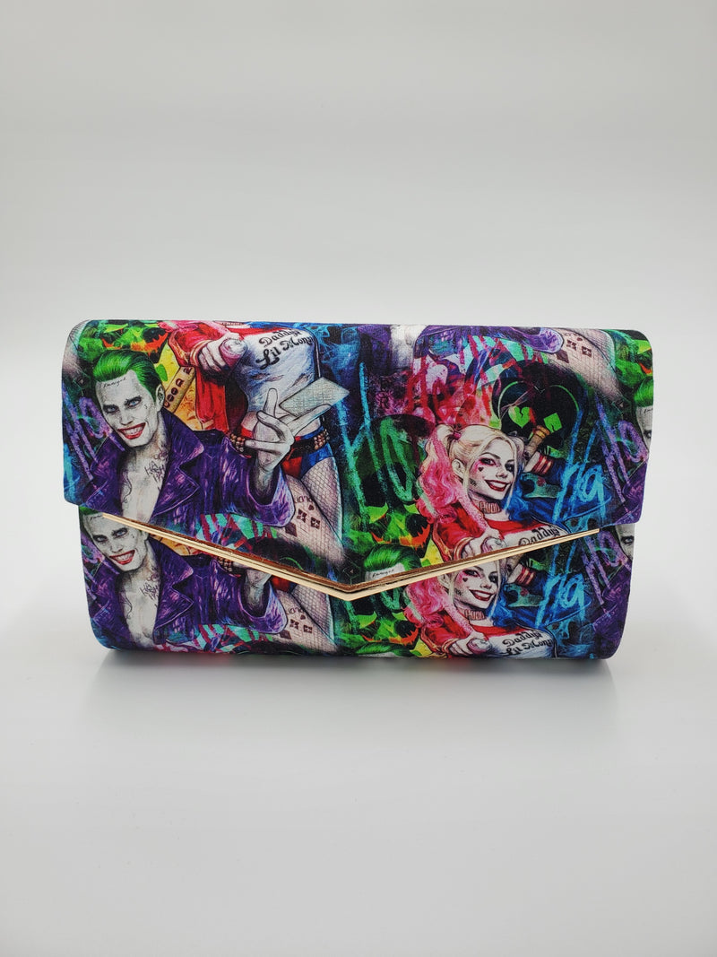 Harley Quinn & Joker Redesign Clutch