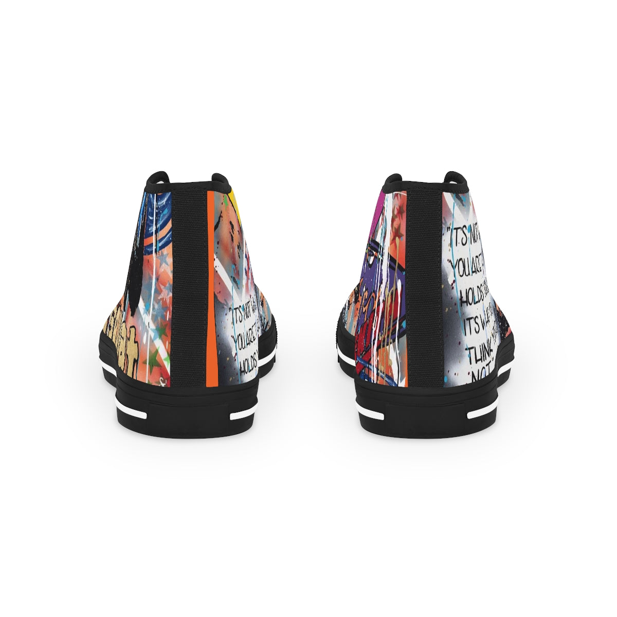 "Basquiat/Warhol Tribute" Men's High Top Sneakers