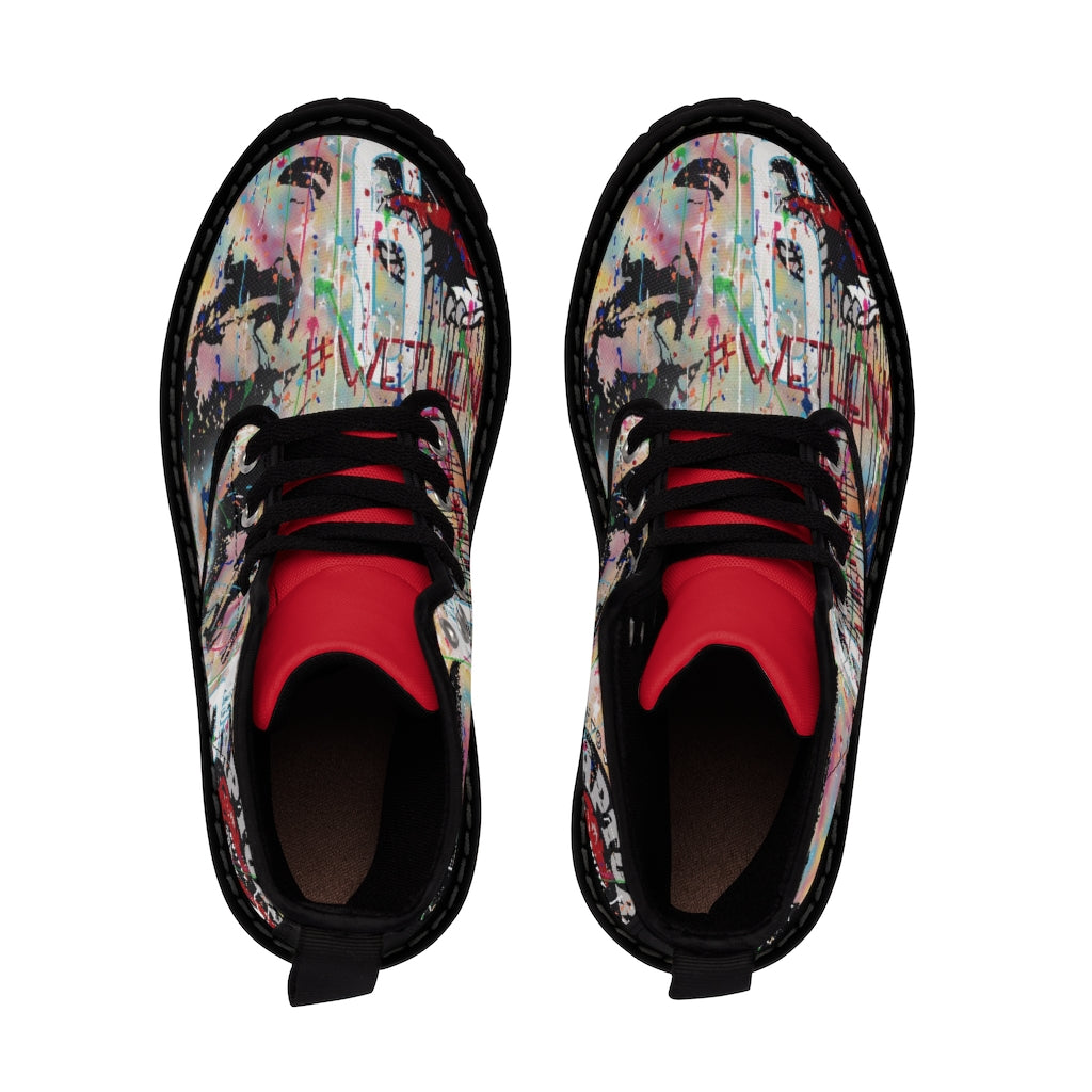 "Remember The North" Women's Canvas Boots