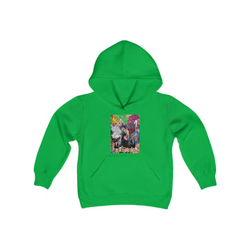 "Basquiat/Warhol Tribute" Youth Heavy Blend Hooded Sweatshirt