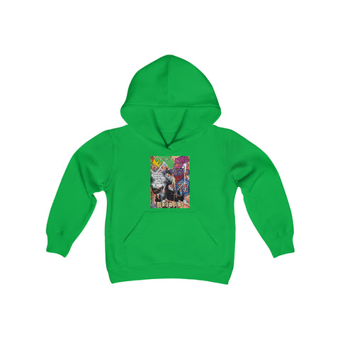 "Basquiat/Warhol Tribute" Youth Heavy Blend Hooded Sweatshirt