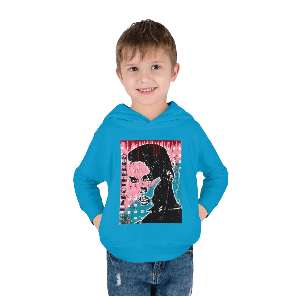 "Unbothered-Grace Jones" " Toddler Pullover Fleece Hoodie