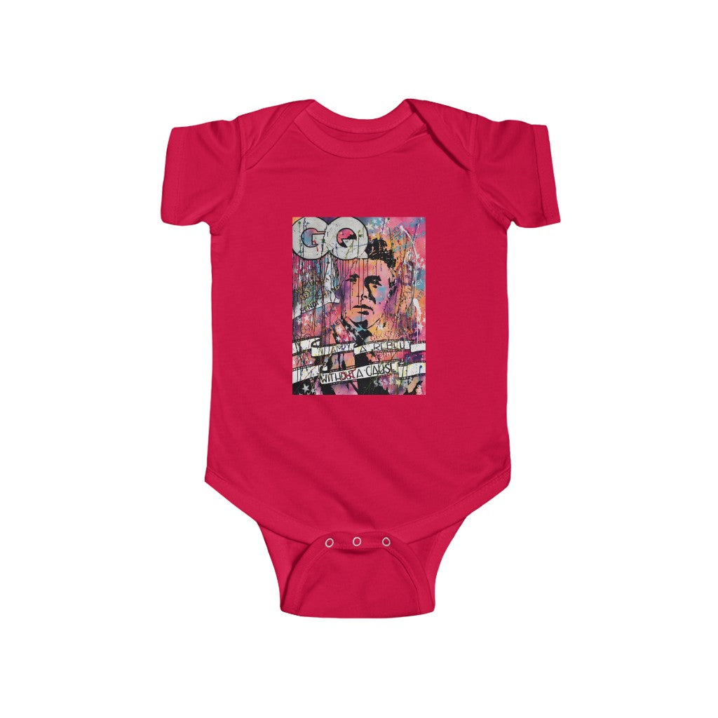 "Rebel With A Cause" Infant Fine Jersey Bodysuit