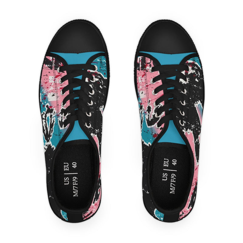 "Unbothered Inspired By Grace Jones" Women's Low Top Sneakers