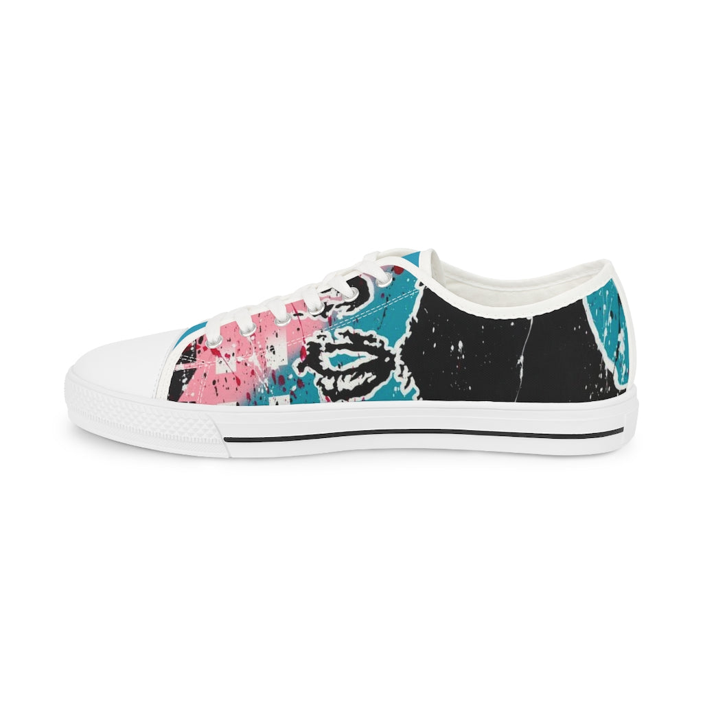 "Unbothered Inspired By Grace Jones" Men's Low Top Sneakers