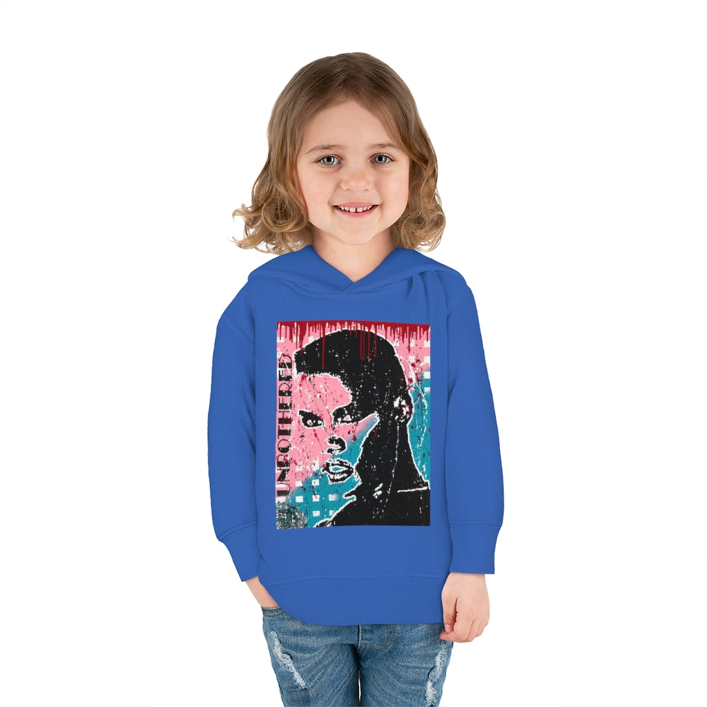 "Unbothered-Grace Jones" " Toddler Pullover Fleece Hoodie