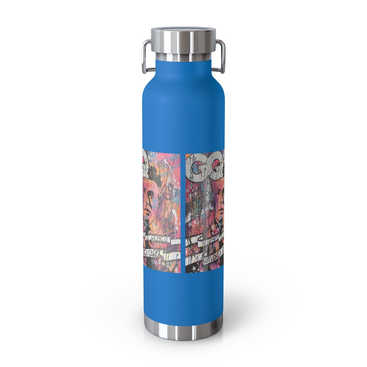 "Rebel With A Cause- Inspired By James Dean" Copper Vacuum Insulated Bottle, 22oz