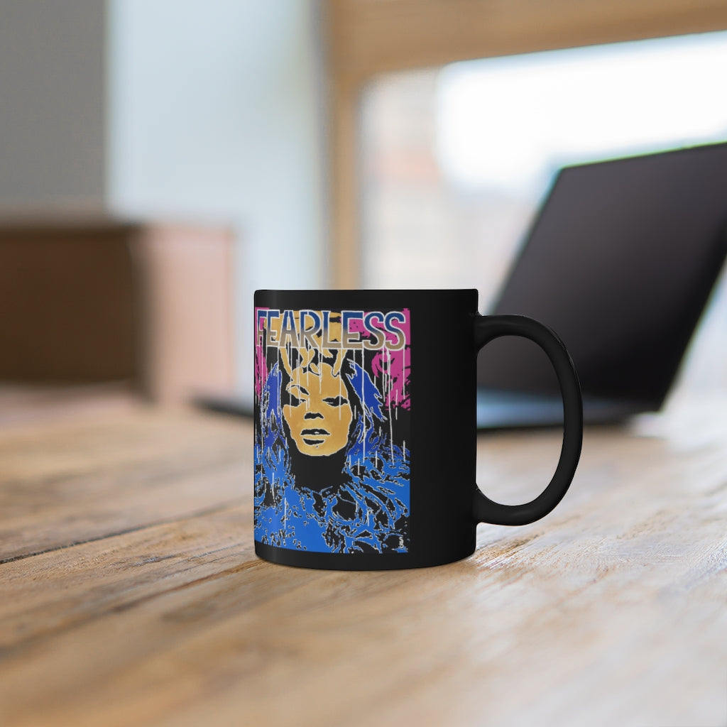 "Fearless-Beyonce" 11oz Black Mug