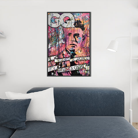 "Rebel With A Cause" Framed poster