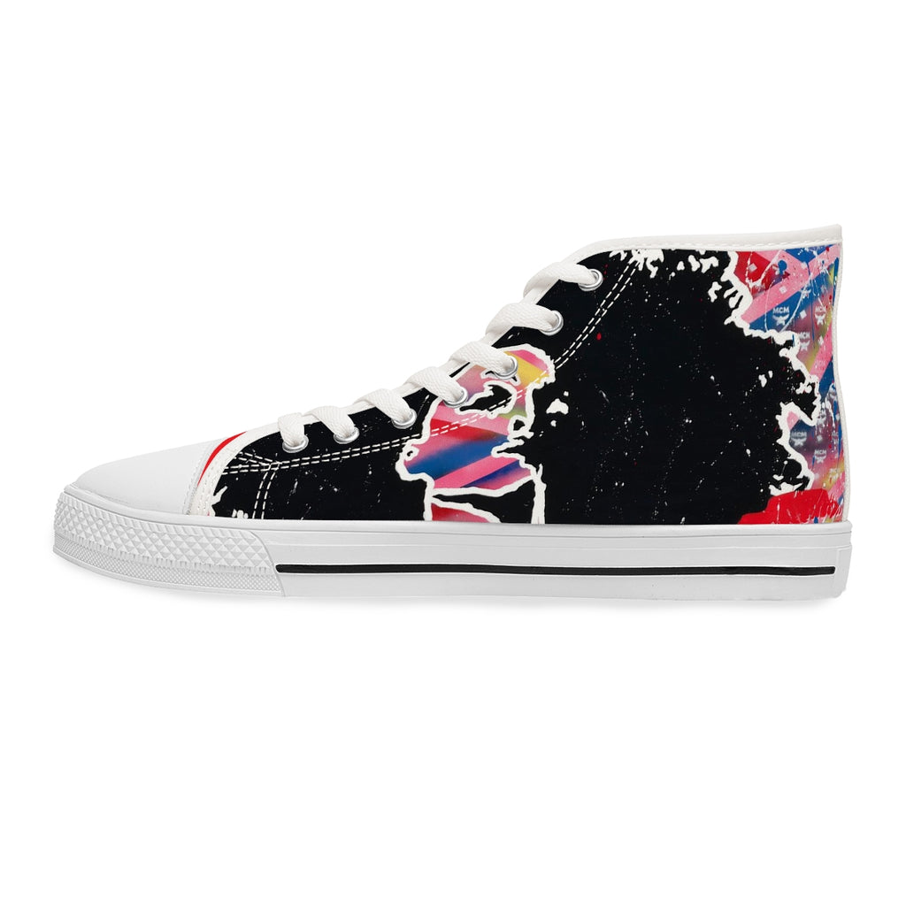'Embodied-Inspired By Diana Ross" Women's High Top Sneakers