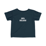 "100% Melanin" Infant Fine Jersey Tee