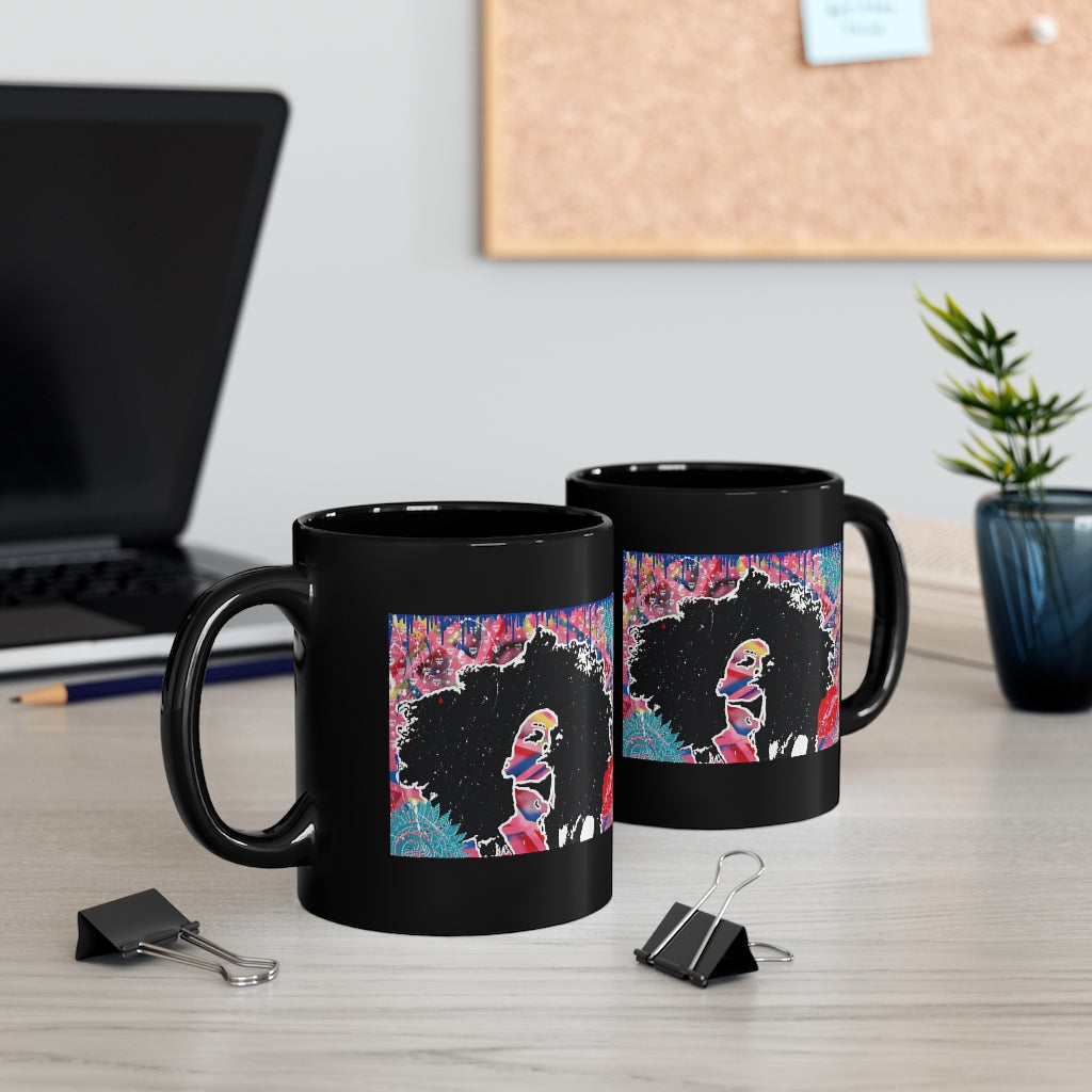 'Embodied" 11oz Black Mug