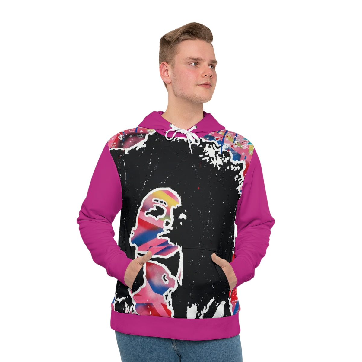 "Embodied" Men's All-Over-Print Hoodie