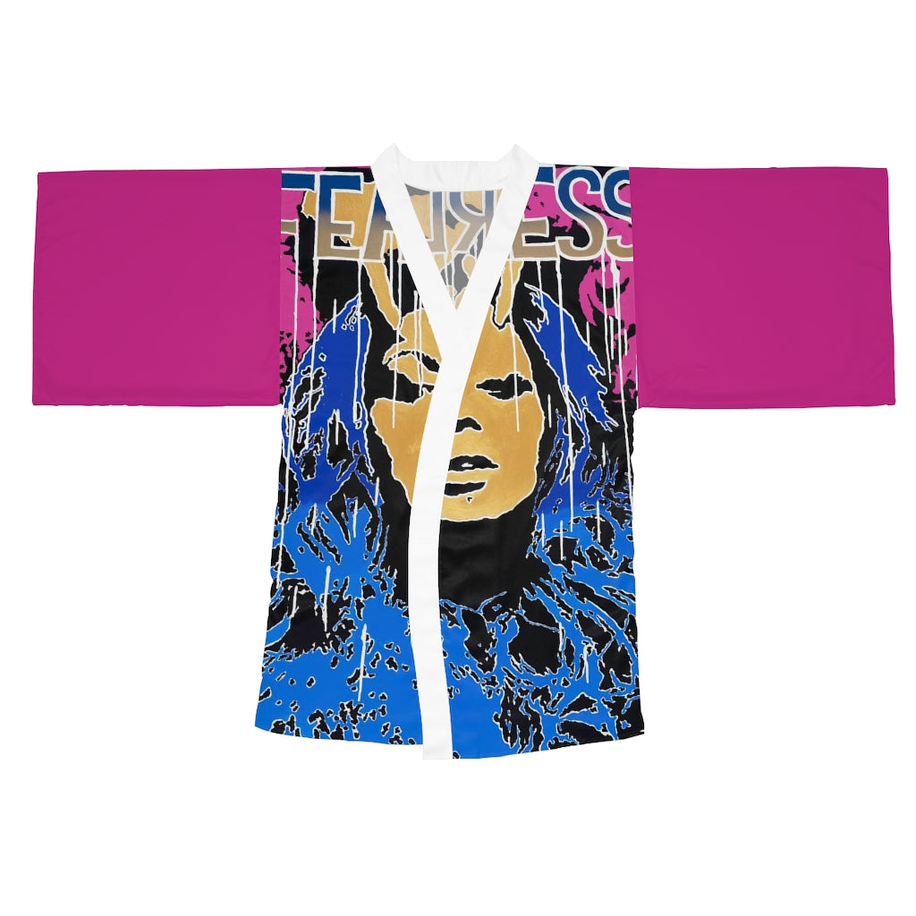 "Fearless" Long Sleeve Kimono Robe