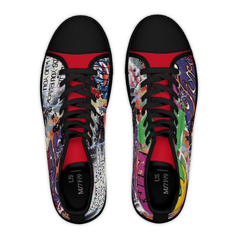 "Basquiat/Warhol Tribute "Women's High Top Sneakers