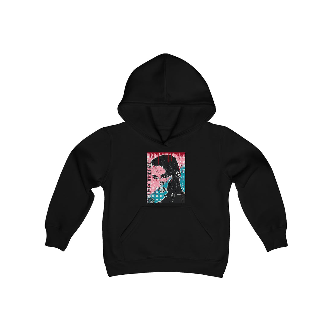 "Unbothered-Inspired By Grace Jones" Youth Heavy Blend Hooded Sweatshirt