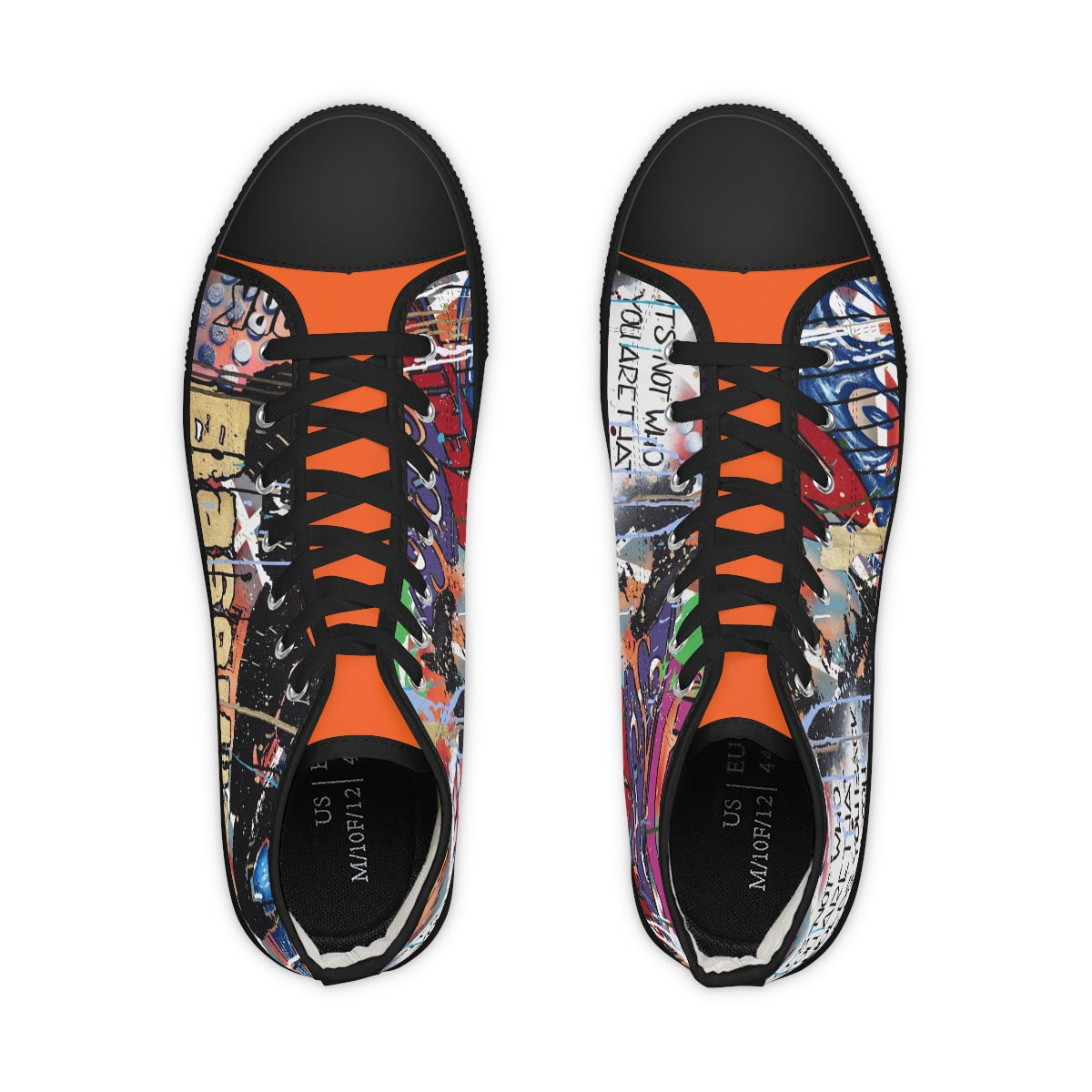 "Basquiat/Warhol Tribute" Men's High Top Sneakers