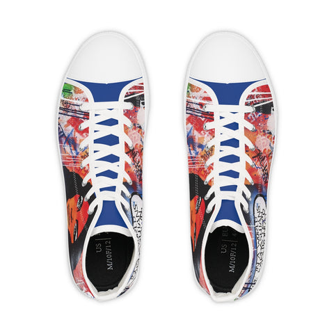"Dare To Be Different" Men's High Top Sneakers