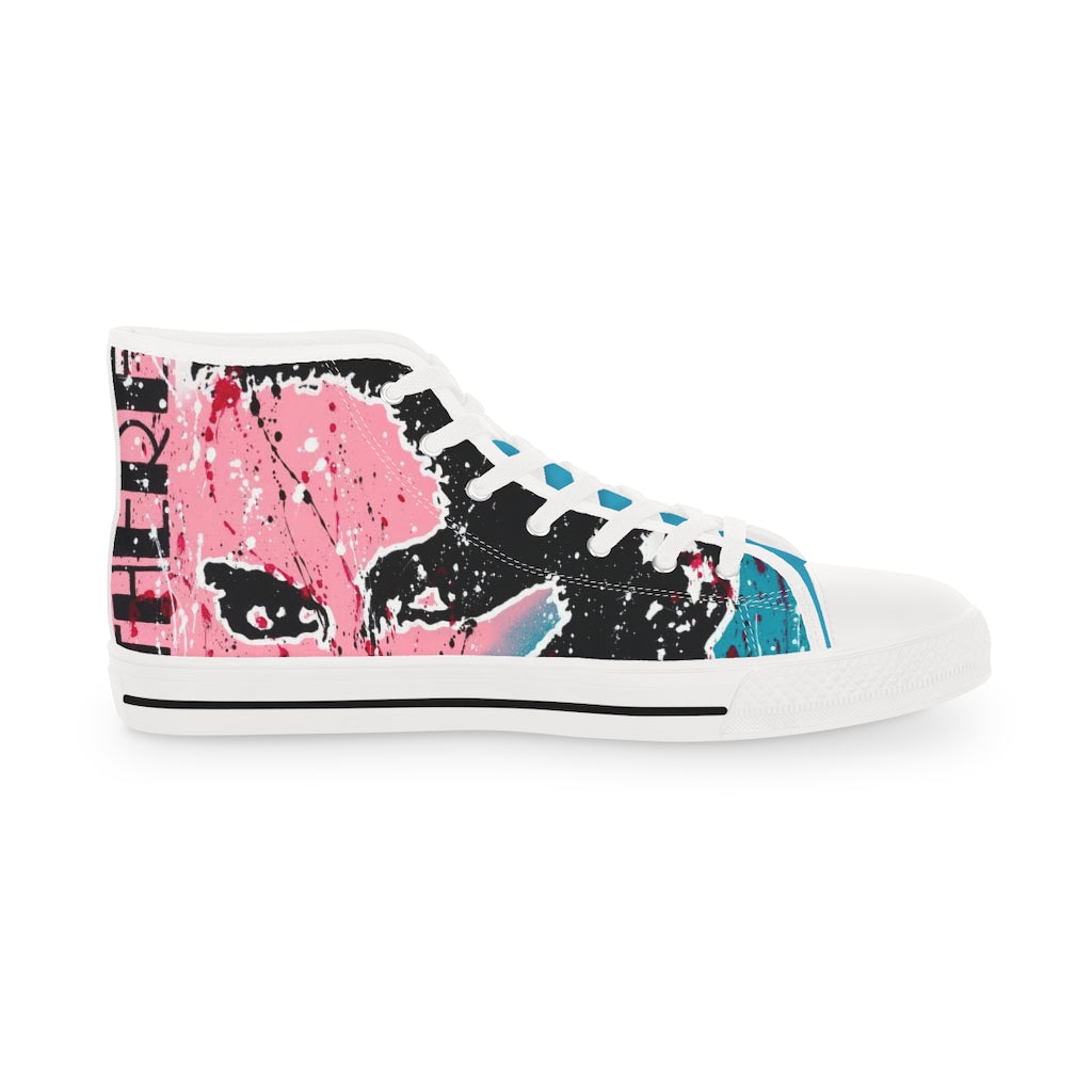 "Unbothered Inspired By Grace Jones" Men's High Top Sneakers