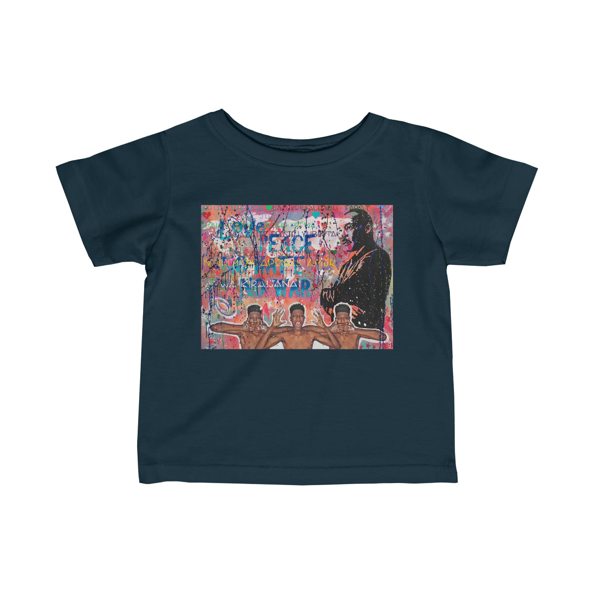 "No Hate Just Love" Infant Fine Jersey Tee