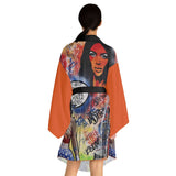 "Dare To Be Different" Long Sleeve Kimono Robe