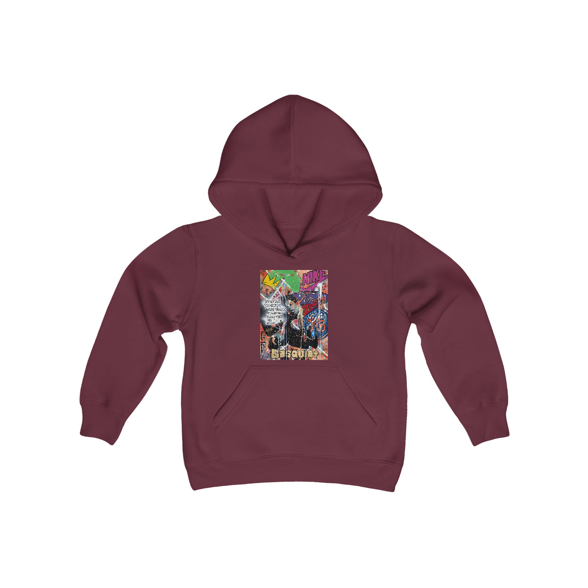 "Basquiat/Warhol Tribute" Youth Heavy Blend Hooded Sweatshirt