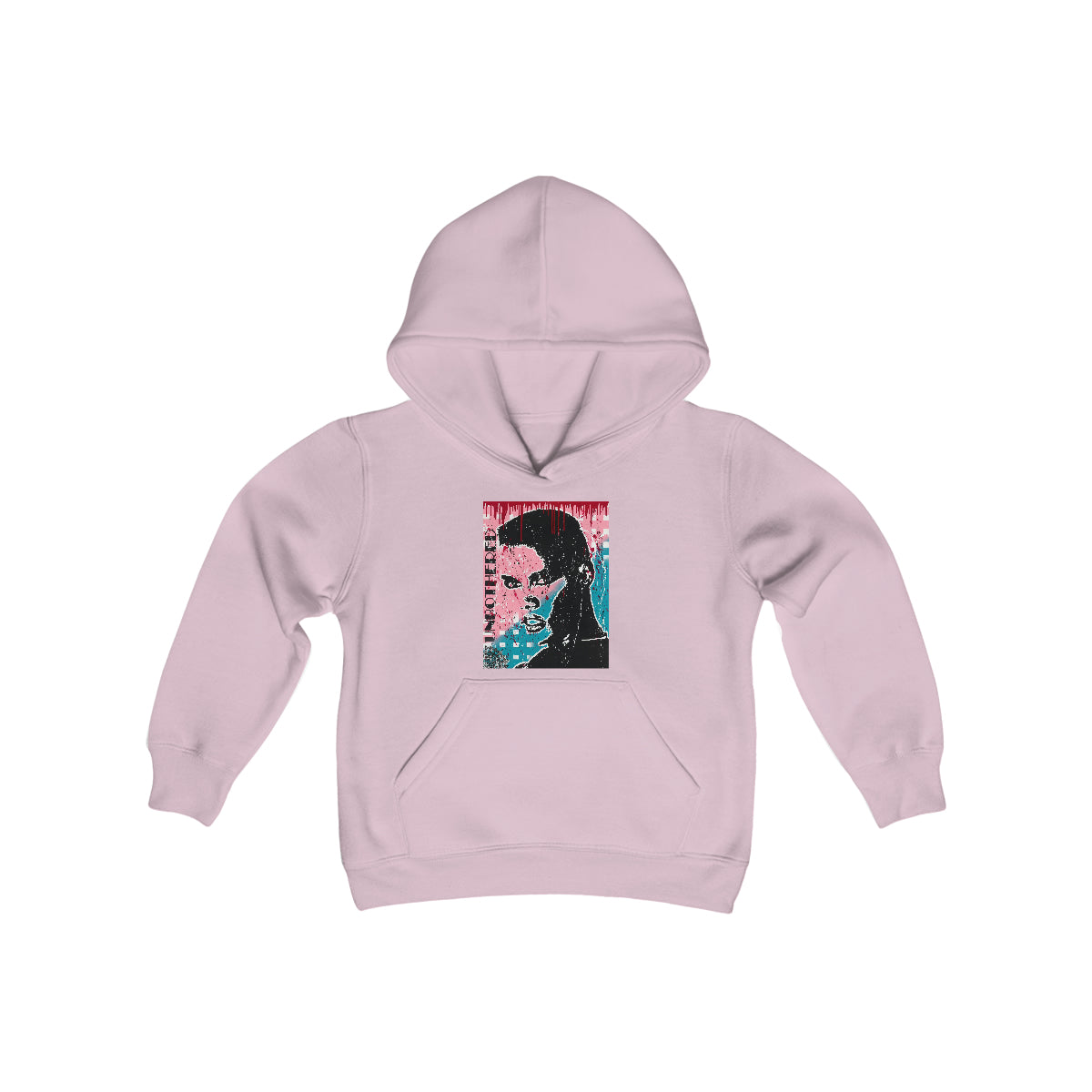 "Unbothered-Inspired By Grace Jones" Youth Heavy Blend Hooded Sweatshirt